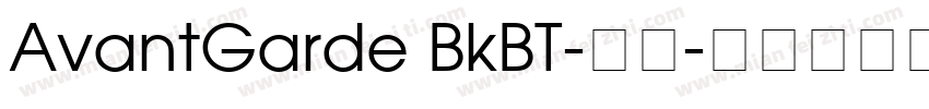 AvantGarde BkBT-常规字体转换